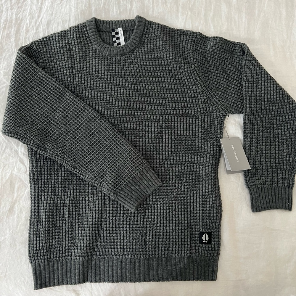Beardedgoat Boatyard Waffle Sweater | Size Large